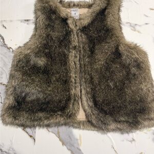 Carter's Faux Fur Vest - Brown